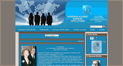 Desktop Screenshot of europeanacademysciencesartsandletters.com