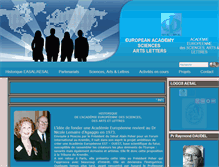 Tablet Screenshot of europeanacademysciencesartsandletters.com
